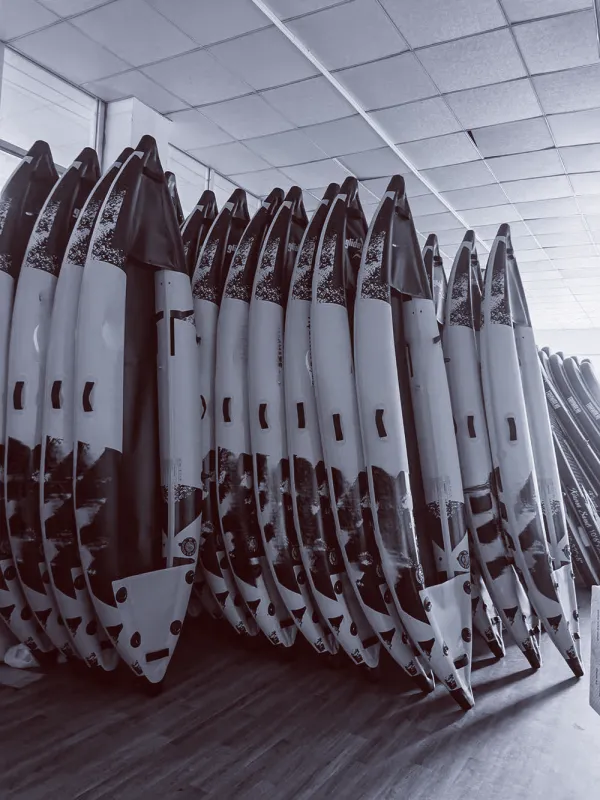 Inflatable raft production completed, awaiting inspection
