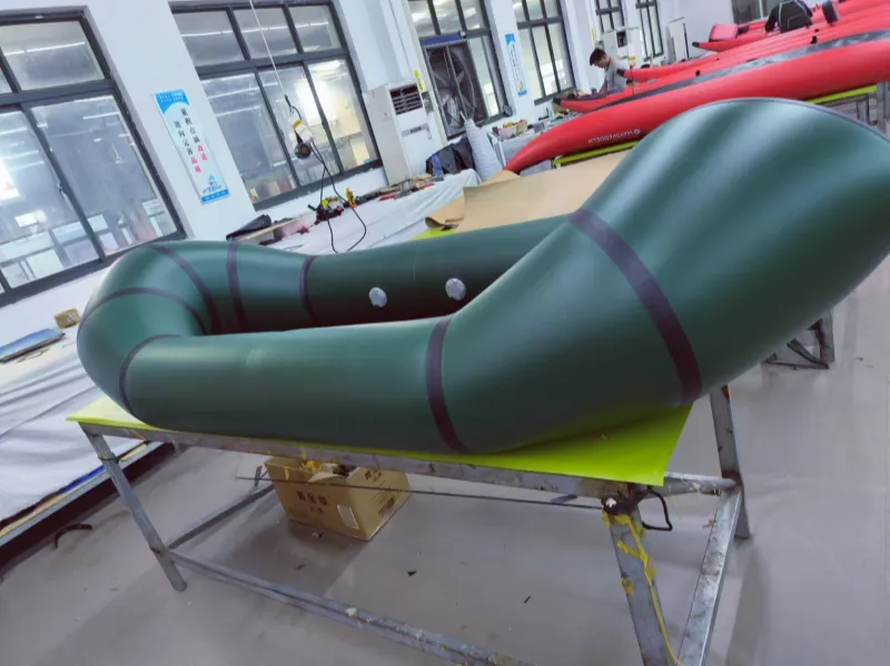 The factory workshop is producing packrafts